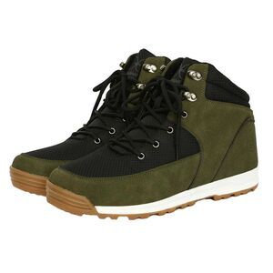 Crosshatch Mens Fordbliss Ankle Boots / Olive/Black